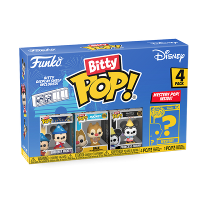 FUNKO BITTY POP: DISNEY - SORCERER MICKEY 4PK