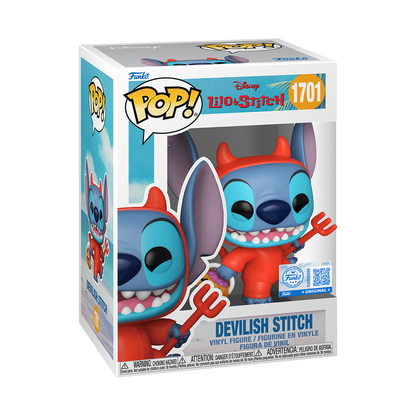 FUNKO POP DISNEY: LILO & STITCH - STITCH AS DEVIL W/CHASE