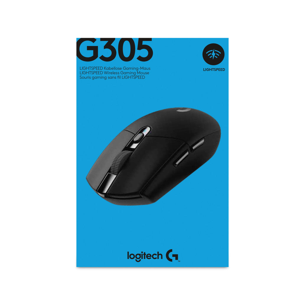 Gaming miška brezžična Logitech G305 LightSpeed, črna (910-005282)