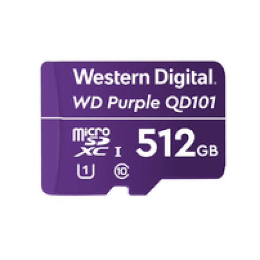 Spominska kartica microSDXC 512GB WD Purple 100MB/s/30MB/s U1 UHS-I (WDD512G1P0C)