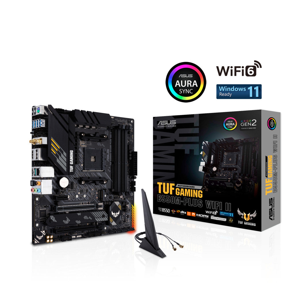 Osnovna plošča AM4 Asus TUF GAMING B550M-PLUS WIFI II  microATX 1xHDMI 2.1 1xDisplayPort 1.4