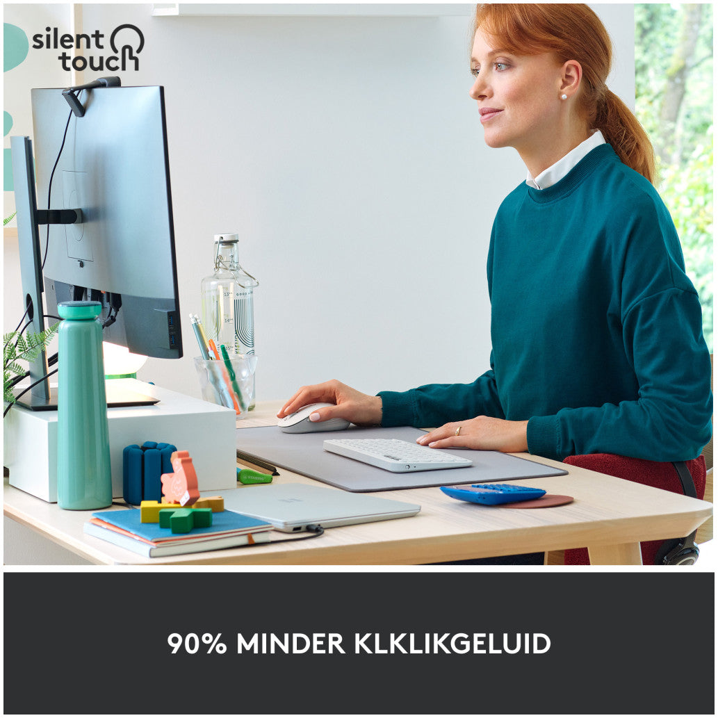 Miš brezžična + Bluetooth Logitech M650 2000DPI Signature bela (910-006255)