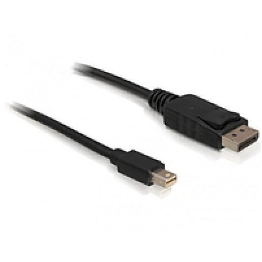 Kabel DisplayPortmini(m)=>DisplayPort(m) v1.2 3,00m 4K/60Hz črn Delock (82699)