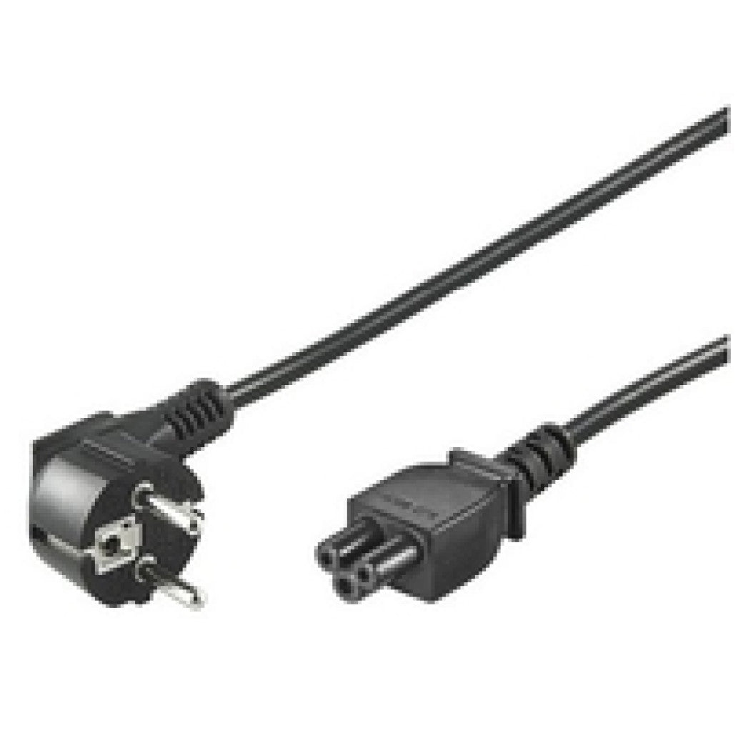 KABEL NAPAJALNI 230V Tripolar C5 1,80m Goobay črn (68004)
