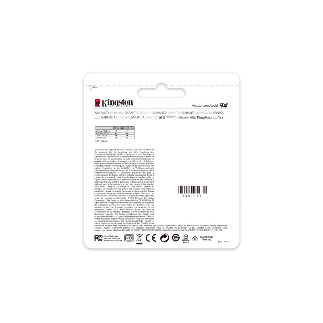 Spominski ključek 64GB USB-C Kingston DT70 - plastičen/s pokrovčkom/črn (DT70/64GB)