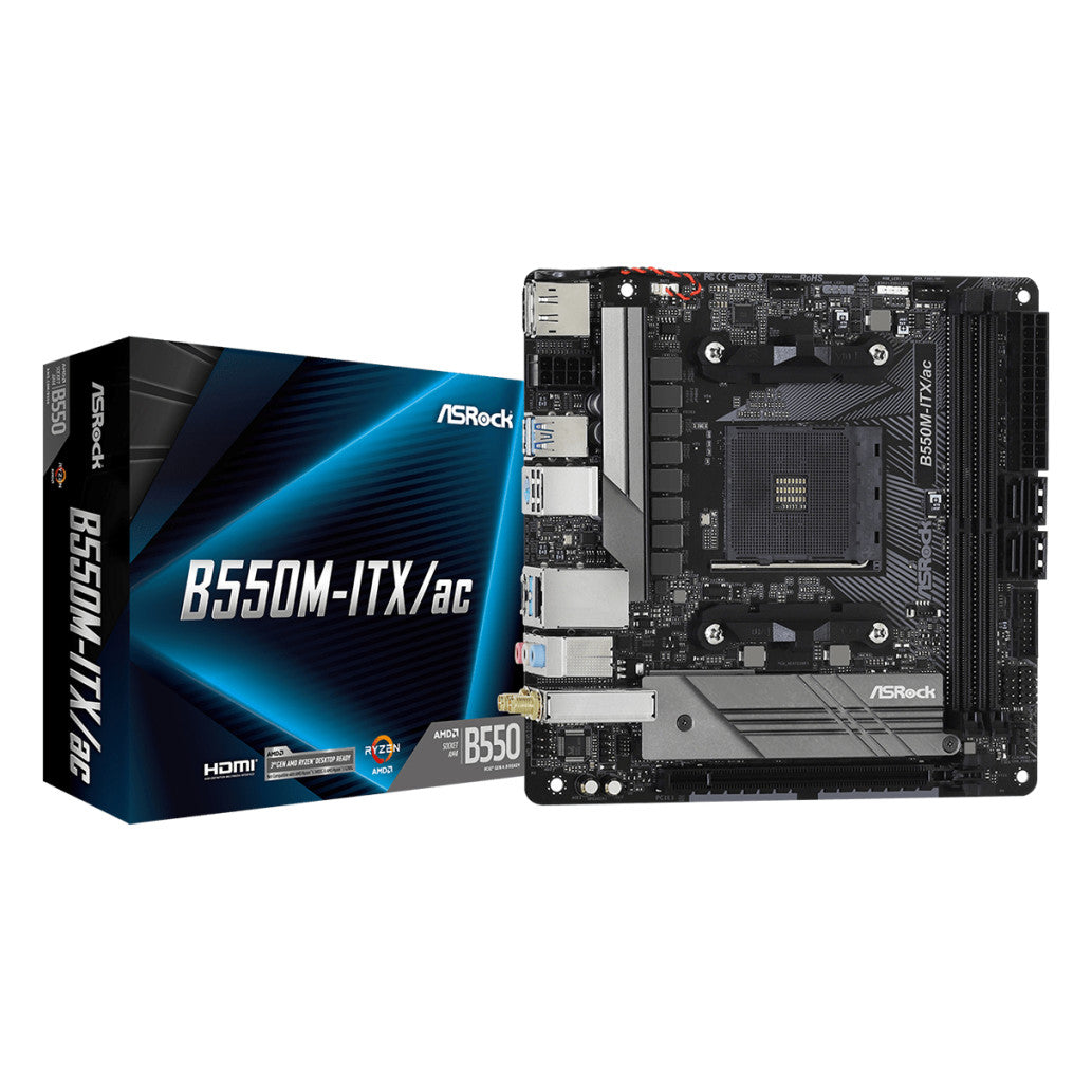 Osnovna plošča AM4 Asrock B550M-ITX/ac