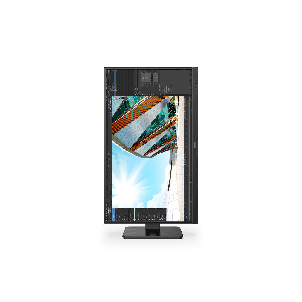 Monitor AOC 68,6 cm (27,0") U27P2 3840x2160 IPS 4ms 2xHDMI DisplayPort 4xUSB3.0 Pivot Zvočniki  3H sRGB81%