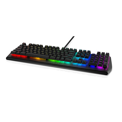 Tipkovnica Dell USB gaming Alienware AW410K US international Cherry  MX Brown RGB črna (545-BBDK)