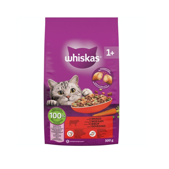 WHISKAS Adult, briketi, govedina, 300g