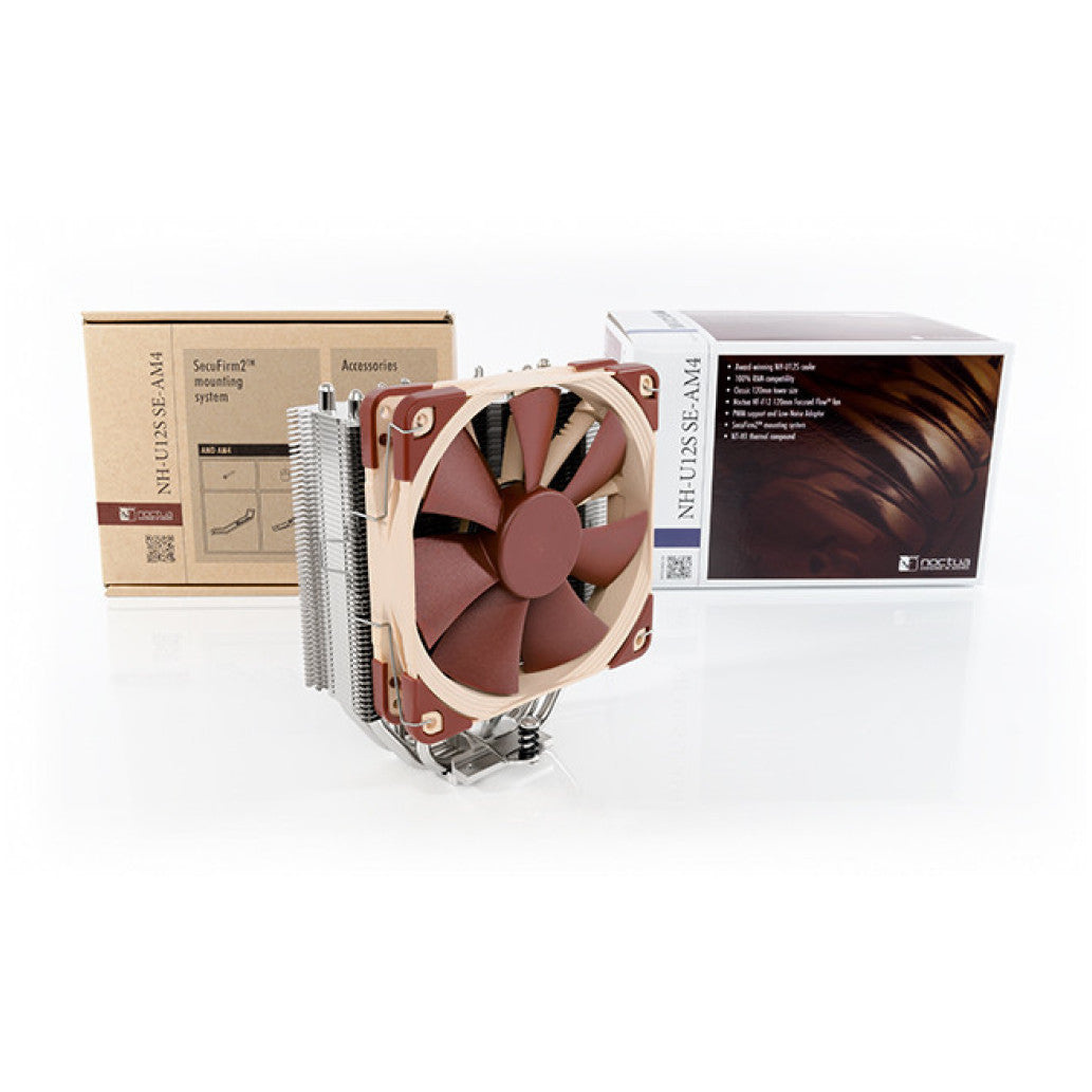 Zračni hladilnik Noctua NH-U12S SE-AM4 - 22,4 dB 158mm rjava (NH-U12S SE-AM4)