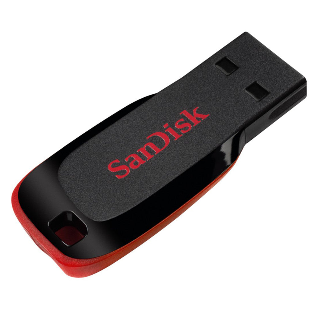 Spominski ključek 32GB USB 2.0 Sandisk Cruzer Blade 15MB/s - plastičen/brez pokrovčka/črn (SDCZ50-032G-B35)