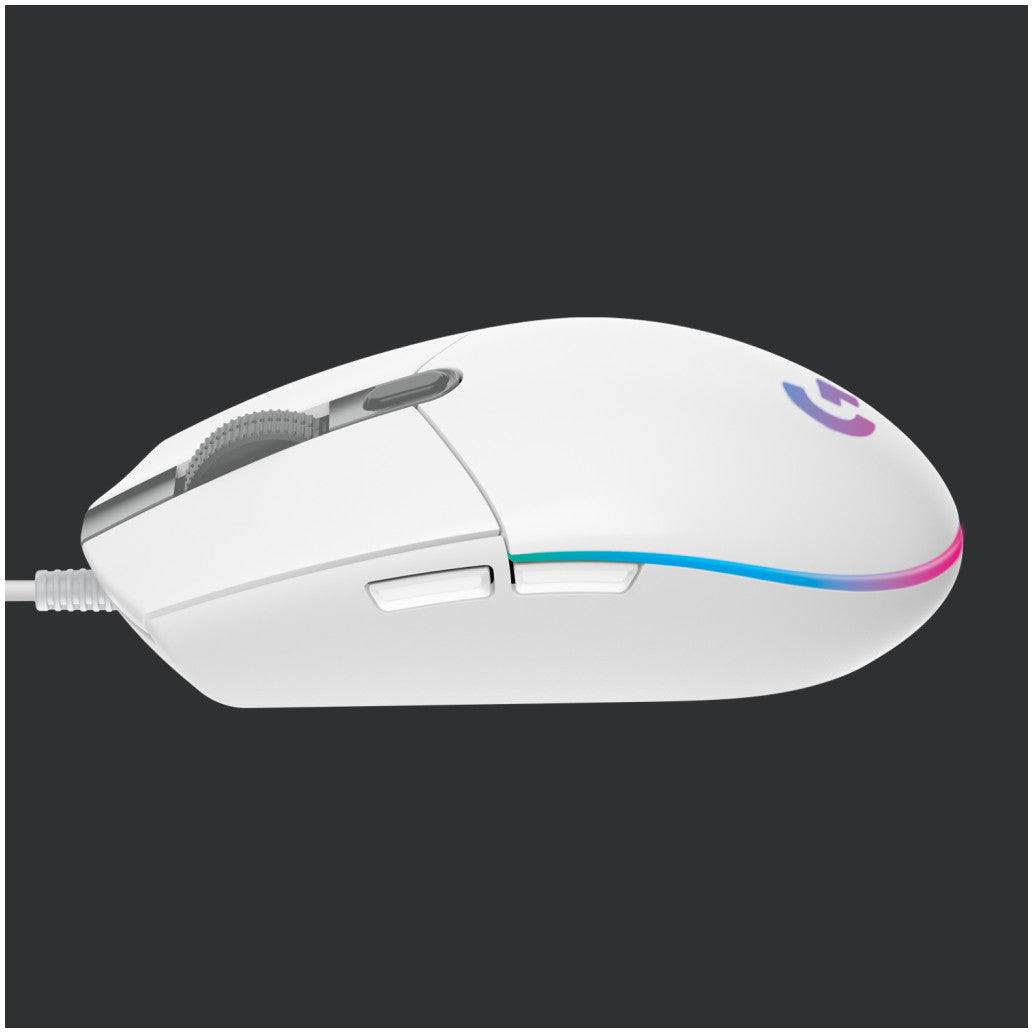 Miš  Logitech Gaming USB G203 LightSync bela (910-005797)