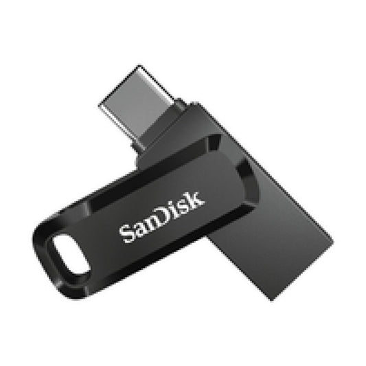 Spominski ključek 32GB USB-C/A USB3.2 Sandisk Ultra Dual Go 150MB/s plastičen vrtljiv črn (SDDDC3-032G-G46)