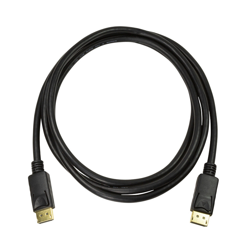 Kabel DisplayPort(m)=>DisplayPort(m) v1.4 2,00m 8K/60Hz dvojno oklopljen pozlačeni konektorji črn LogiLink (CV0120)