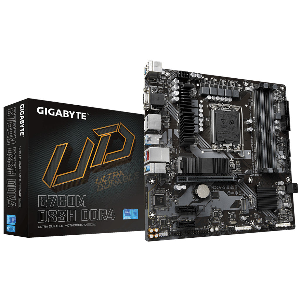 Osnovna plošča 1700 Gigabyte B760M DS3H microATX DDR4 2,5Gb LAN 2xM.2 HDMI VGA 2xDP