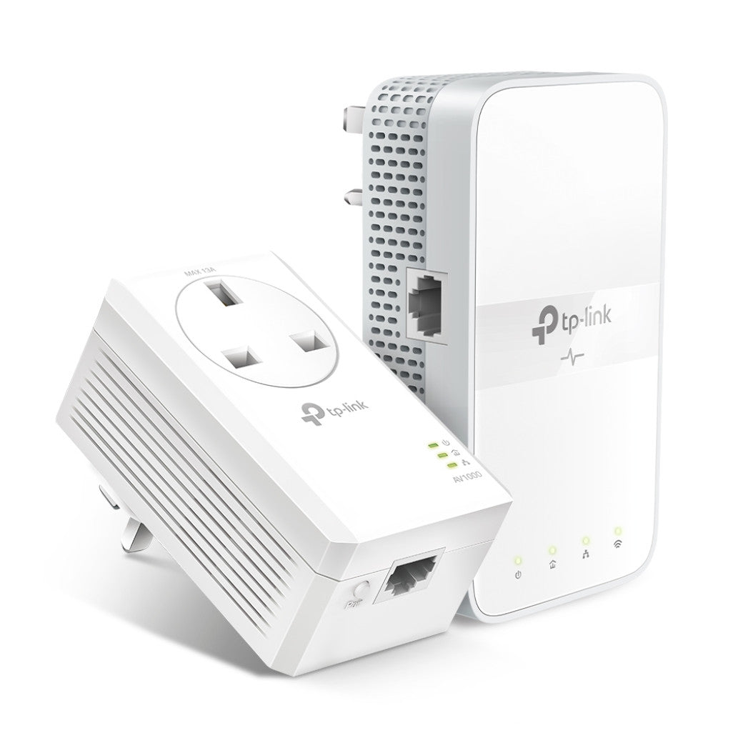 HPAV Powerline 1xLAN RJ45 220V TP-Link 1000Mbit/s (1+1) WLAN (TL-WPA7617 KIT)