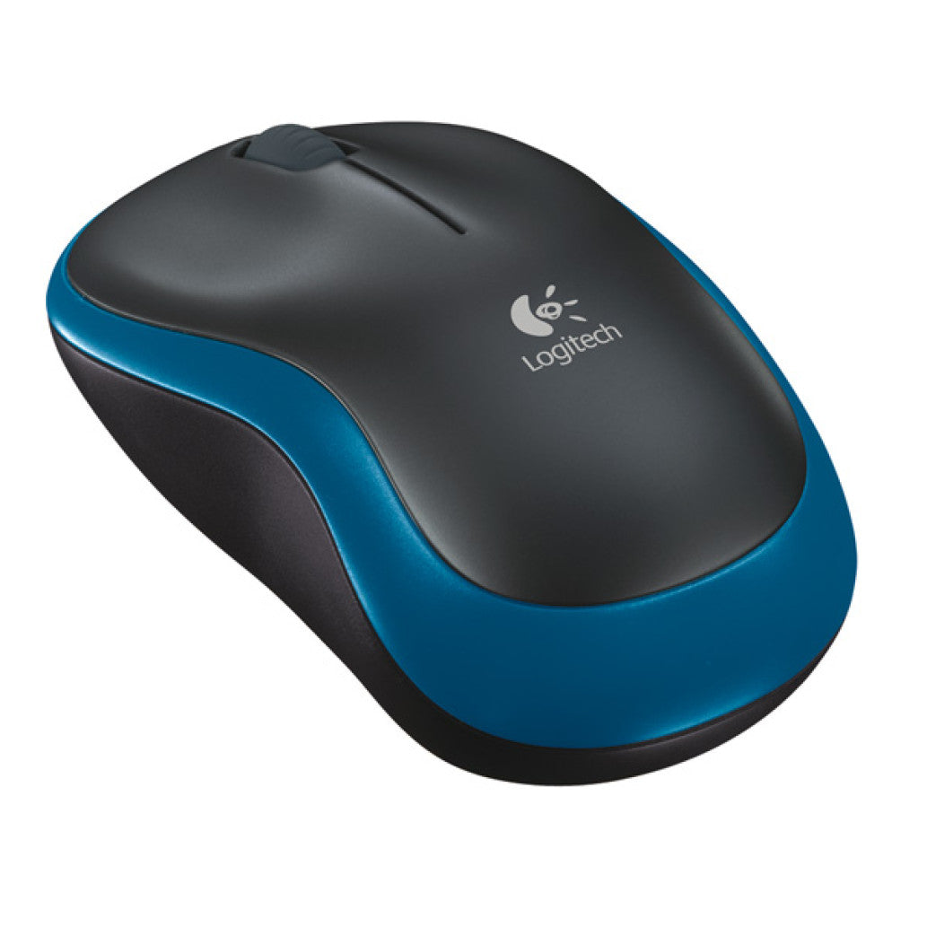 Miš brezžična za notesnike Logitech M185 nano modra (910-002239)