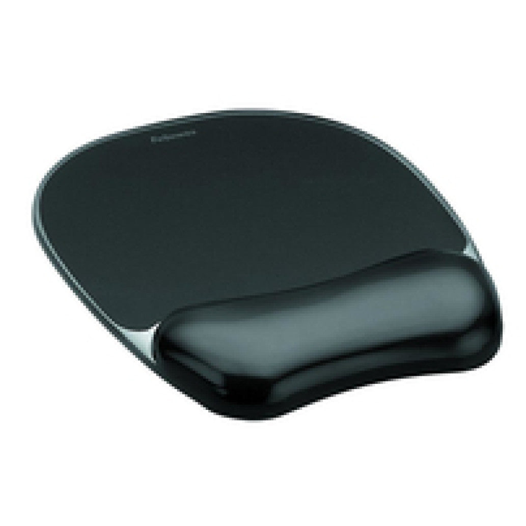 Podloga za miško z gelom ergonomska Fellowes Crystal™  črna