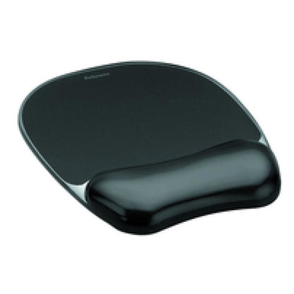 Podloga za miško z gelom ergonomska Fellowes Crystal™  črna