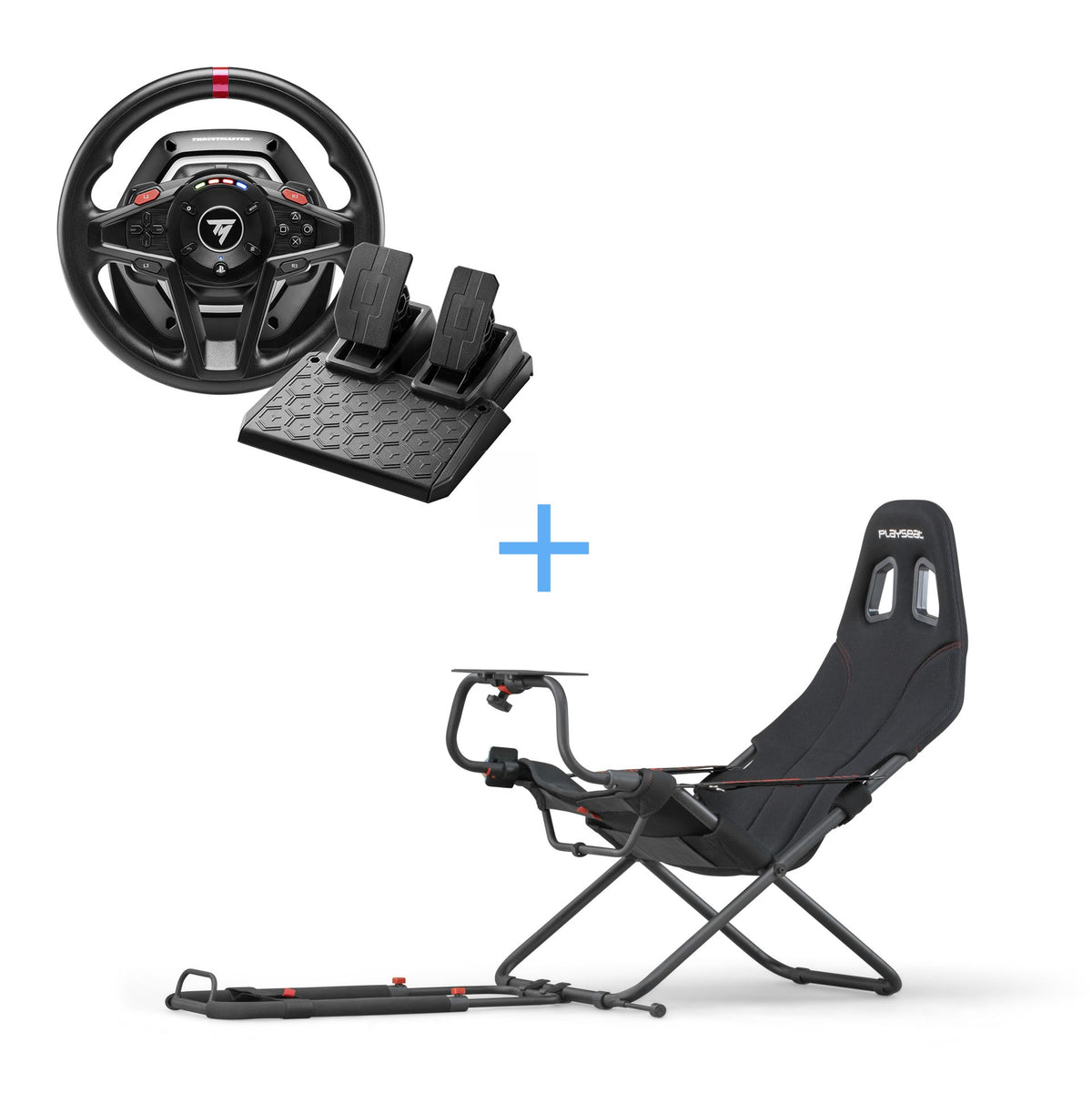 BUNDLE - THRUSTMASTER T128-P PS4/PS5/PC + PLAYSEAT CHALLENGE