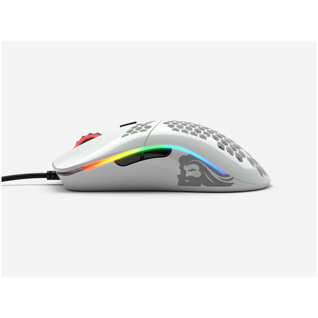 Gaming miška USB Glorious GO-GWHITE M, bela (GO-GWHITE)