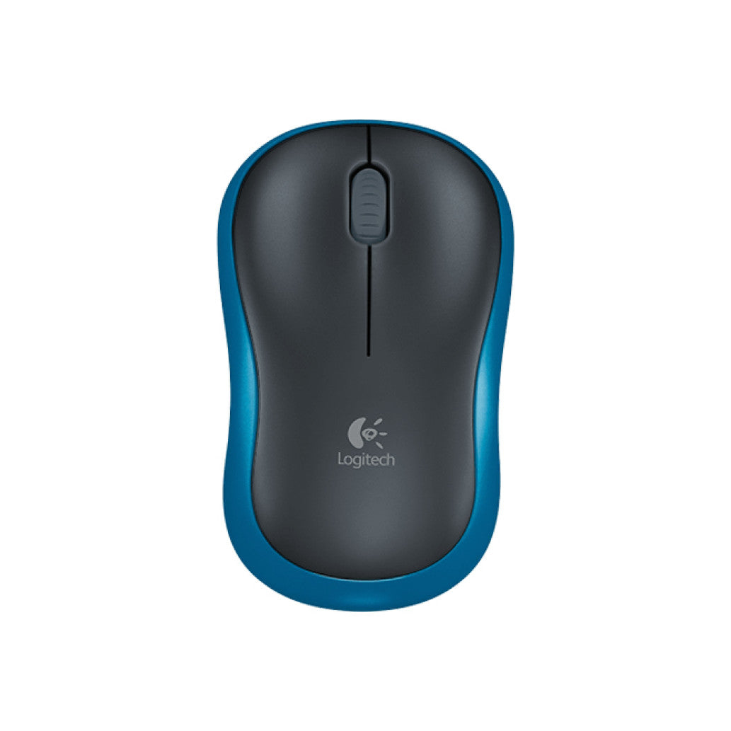 Miš Logitech brezžična M185 za notesnike modra nano (910-002236)