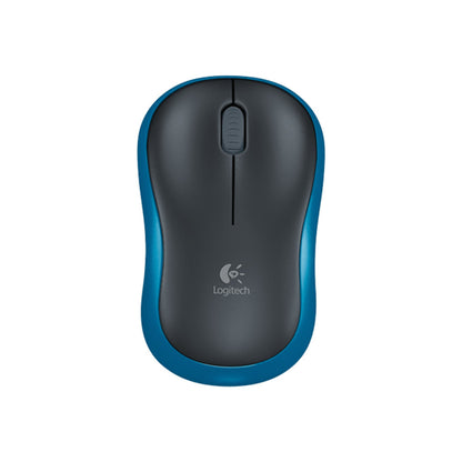 Miš Logitech brezžična M185 za notesnike modra nano (910-002236)