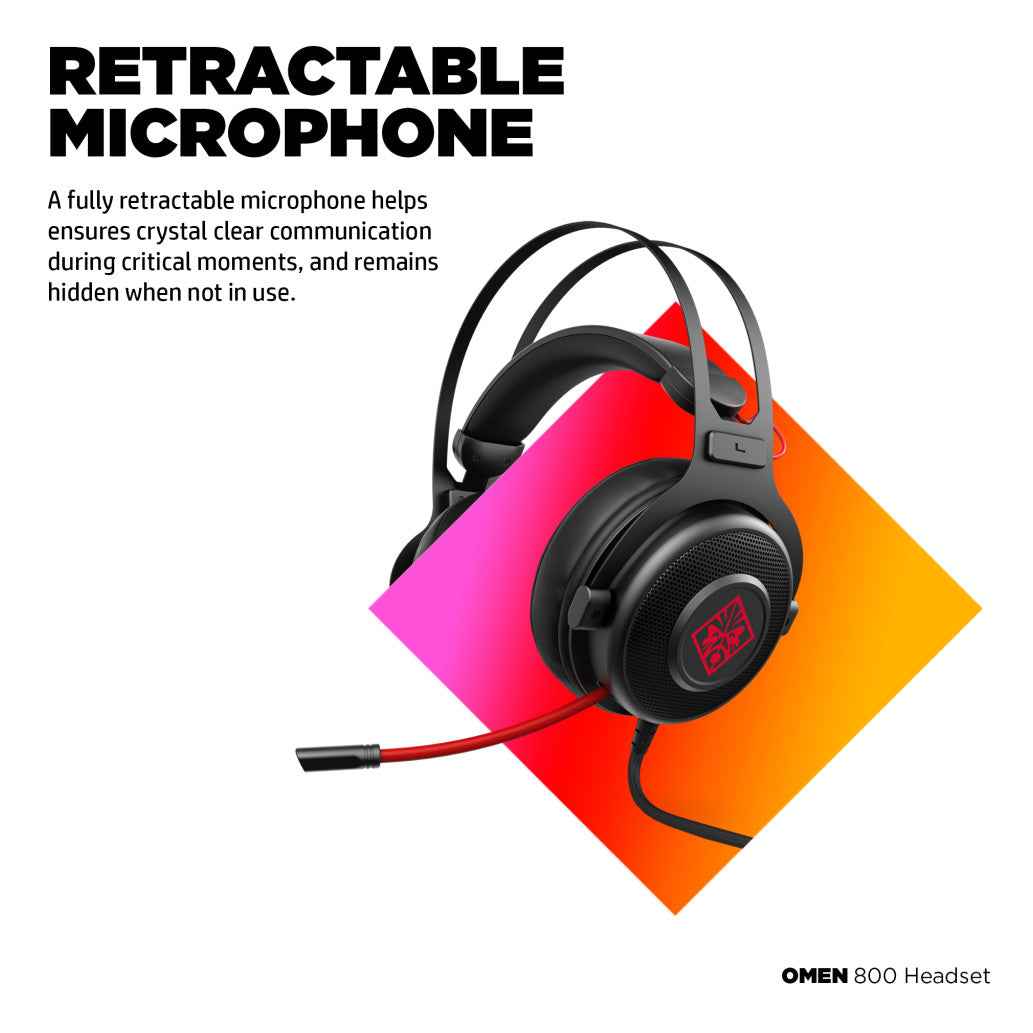 Slušalke HP 3.5 OMEN 800 Headset Gaming z mikrofonom (1KF76AA)