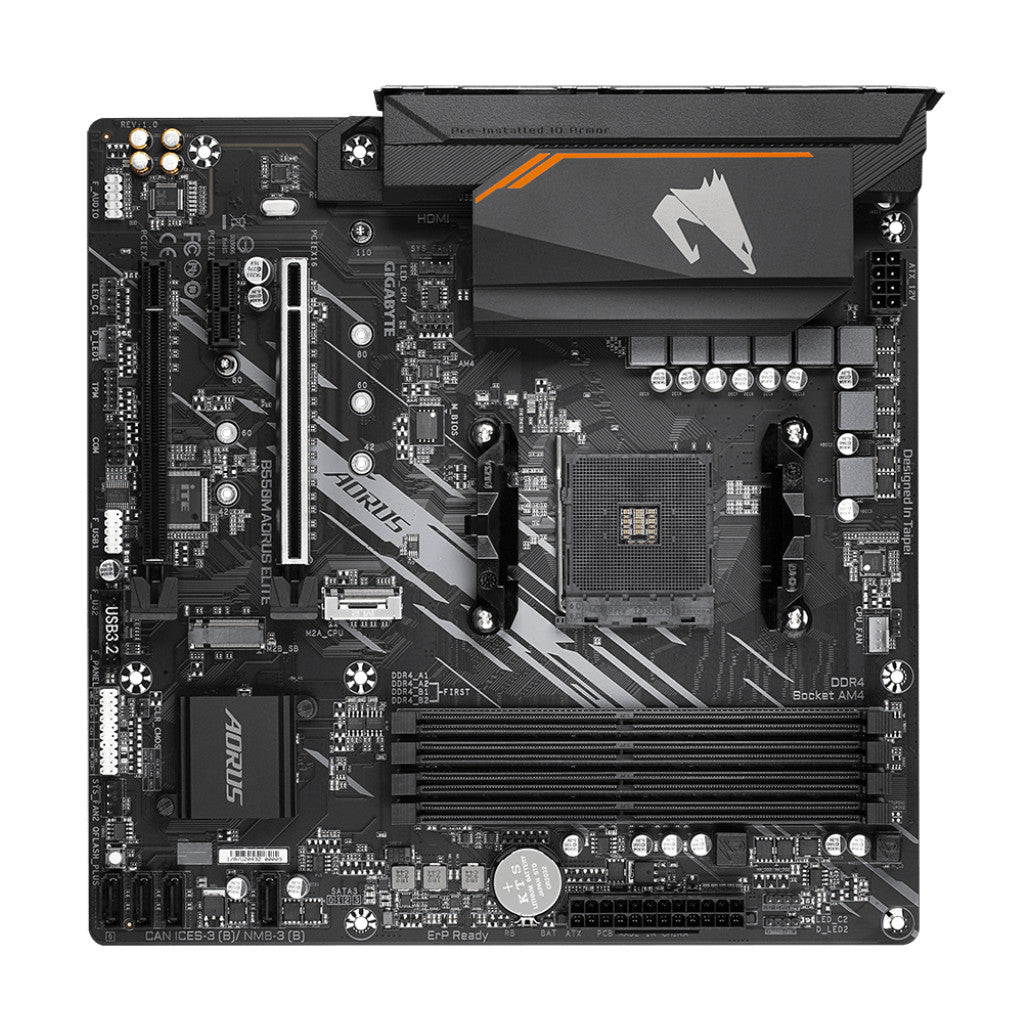 Osnovna plošča AM4 GigaByte B550M AORUS ELITE microATX DVI-D HDMI