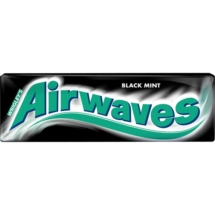 AIRWAVES Black Mint, žvečilni gumiji, 14 g