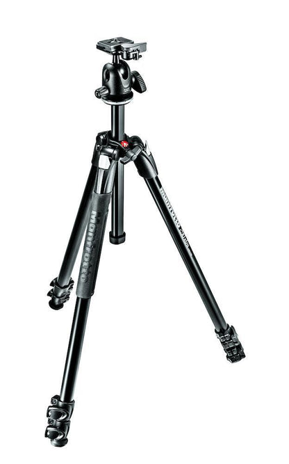 Manfrotto 290 XTRA ALU FOTO STOJALO in kroglična glava z RC2 Quick release 496RC2, ČRN - MK290XTA3-BH