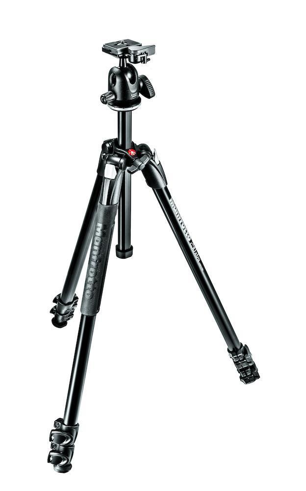 Manfrotto 290 XTRA ALU FOTO STOJALO in kroglična glava z RC2 Quick release 496RC2, ČRN - MK290XTA3-BH