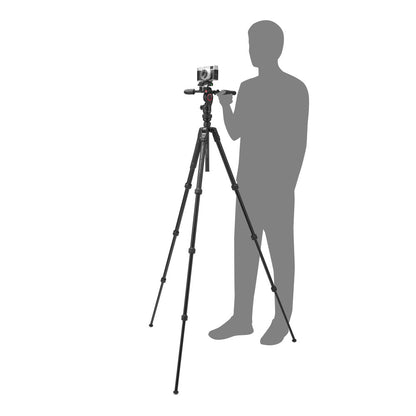 Manfrotto Befree Advanced GT PRO twist alu 3-Way foto / video stojalo črn + torba - MKBFRTA4GTFB-3W