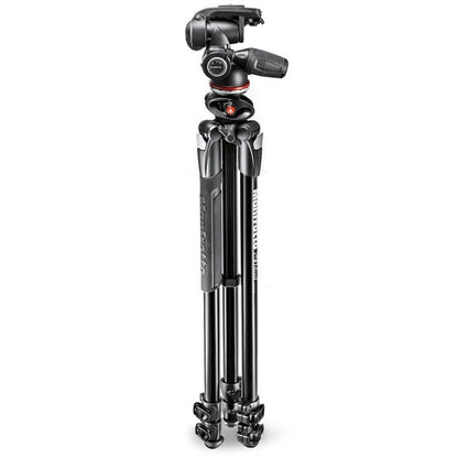 Manfrotto 290 DUAL ALU FOTO STOJALO in 3 WAY glava z RC2 Quick release MH804-3W, ČRN - MK290DUA3-3W