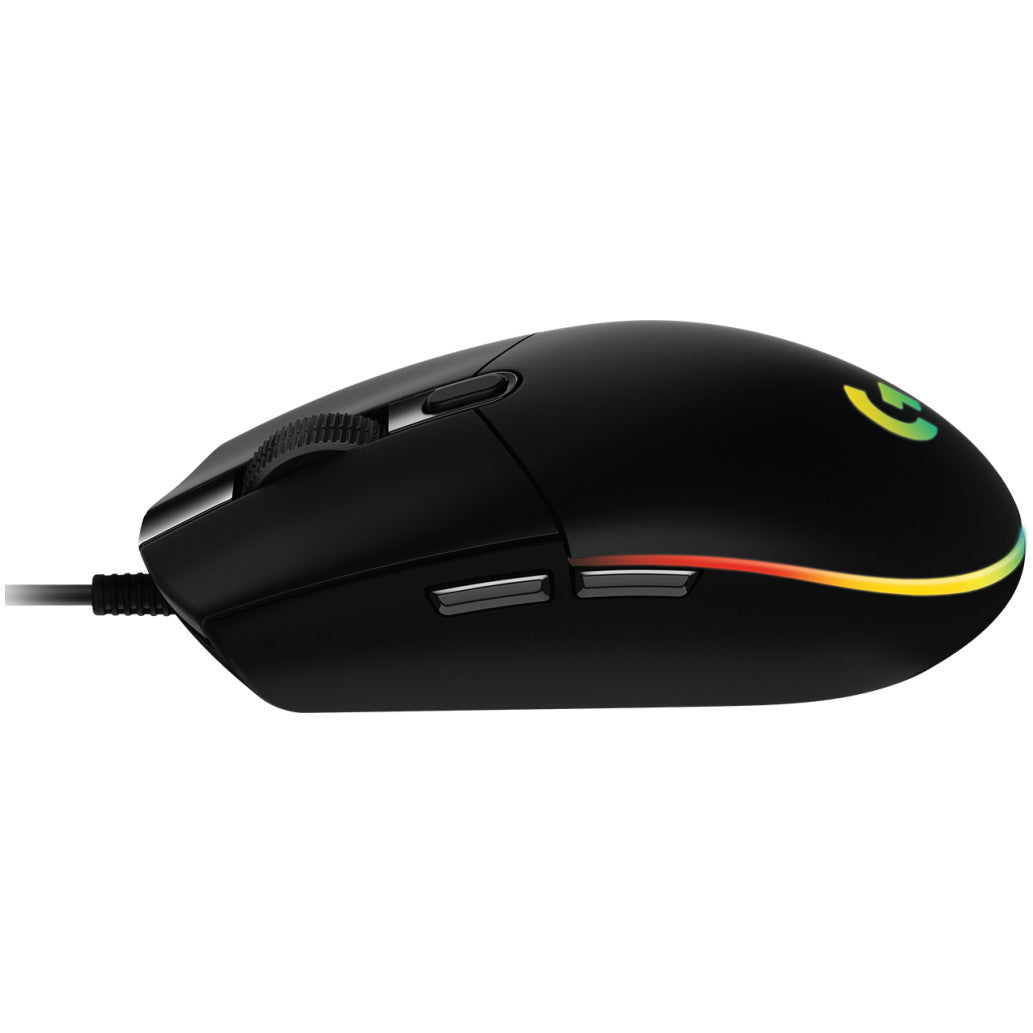 Gaming miška Žična Logitech G102 LightSync Nano, črna (910-005823)