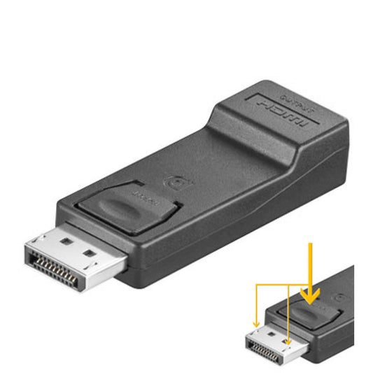 Adapter DisplayPort 1.1 (m) => HDMI (ž) Goobay (51719)