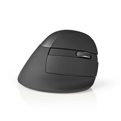 Miš Ergonomska Brežična Nedis 1600 dpi 6 tipk (ERGOMSMWS100BK)
