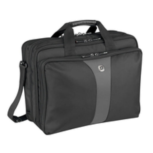 Torba za notesnik 43,9 cm (17,3″) Wenger Legacy Triple Gusset črno/siva (600655)