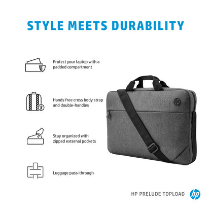Torba za notesnik 39,6 cm (15,6″) HP siva (1E7D7AA)
