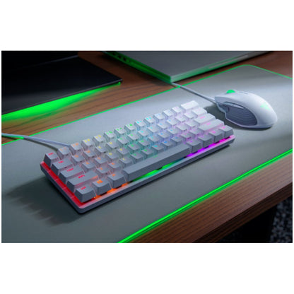 Tipkovnica Razer Huntsman Mini Mercury Clicky Optical Switch US SLO gravura