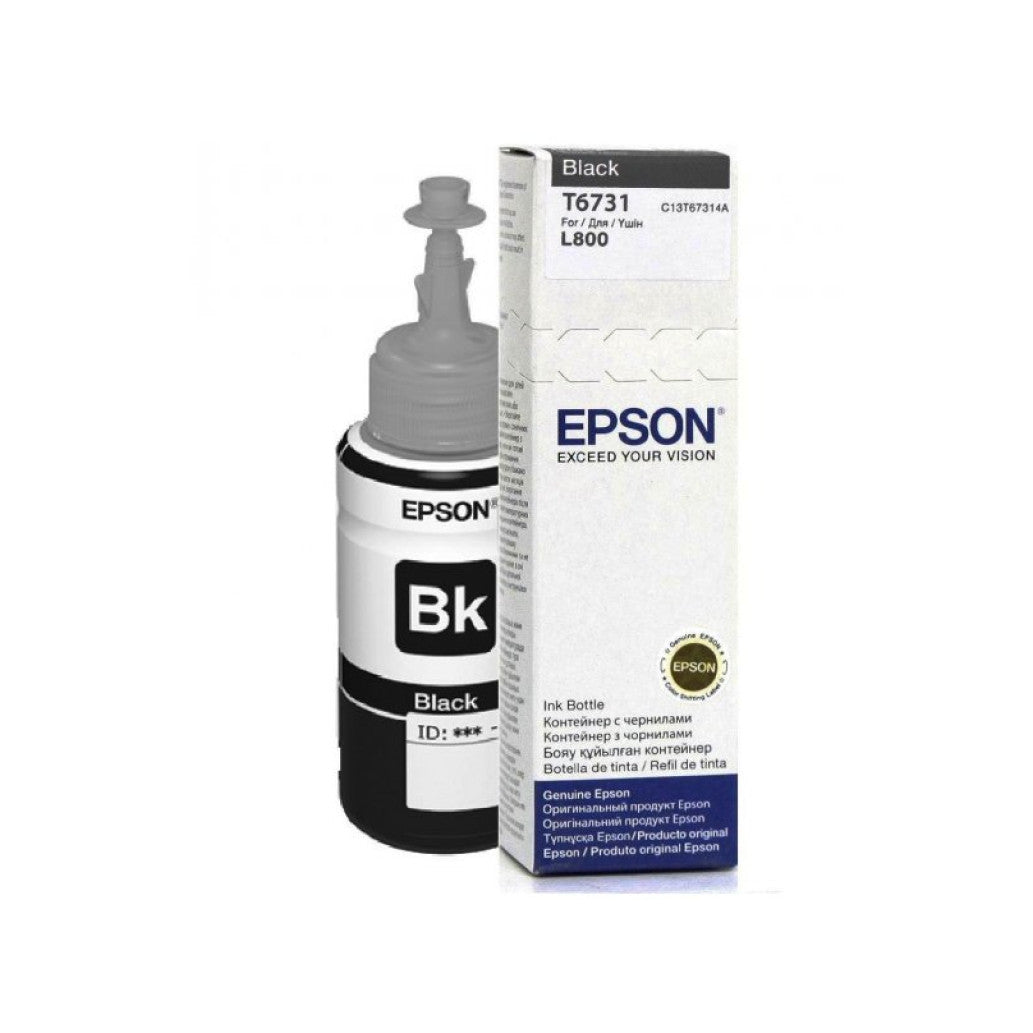 ČRNILO EPSON 673 ČRNO STEKLENIČKA, 70 ML L800 (C13T67314A)