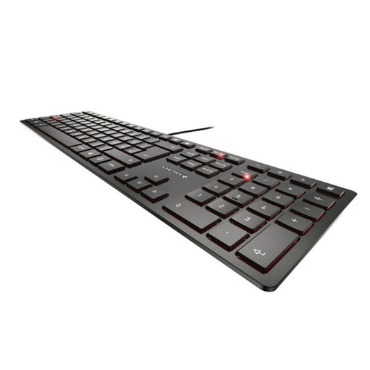 Tipkovnica Cherry KC 6000 Slim črna UK SLO g. - Cherry SX stikala, kvalitetna