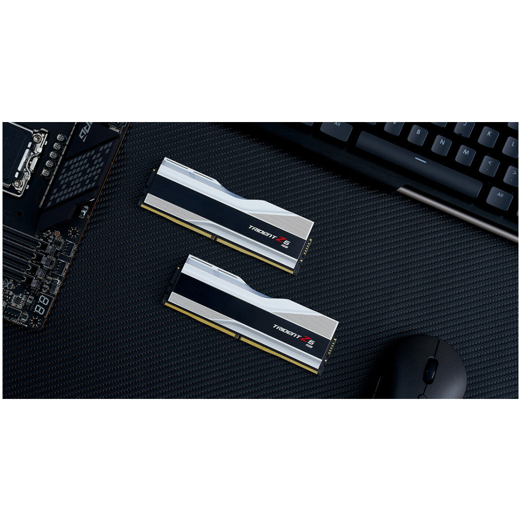 DDR5 32GB 6000MHz CL36 KIT (2x16GB) G.Skill RGB Trident Z 1,35V Gaming srebrna (F5-6000J3636F16GX2-TZ5RS)