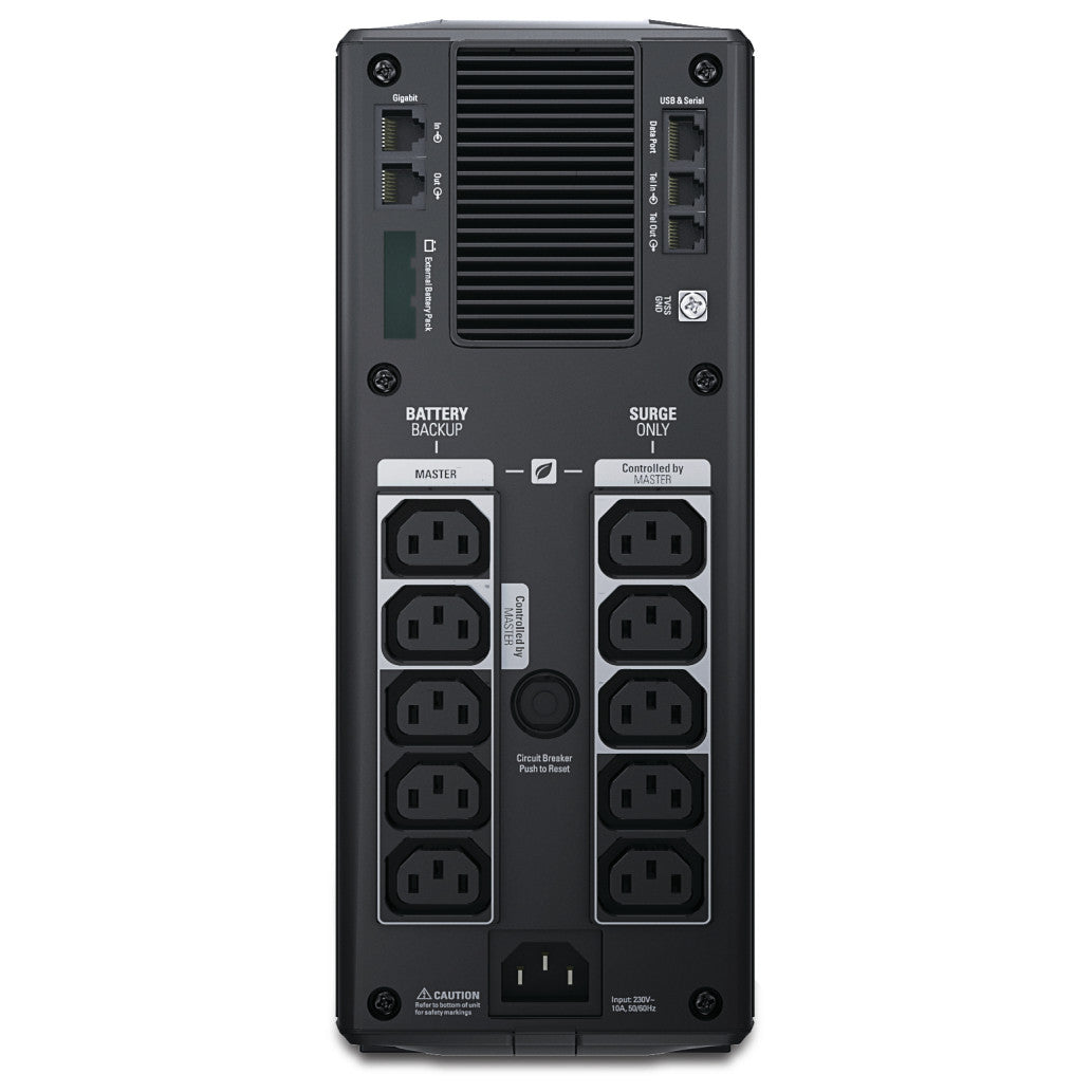 UPS APC Back-UPS Pro Line-Interactive 1500VA/865W 10x220V (BR1500GI)