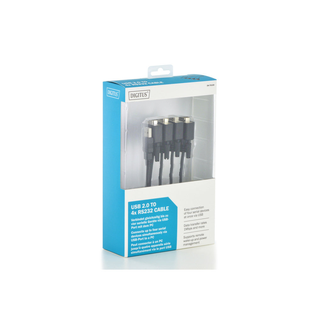 Pretvornik USB -  4xSerial DB09 Digitus