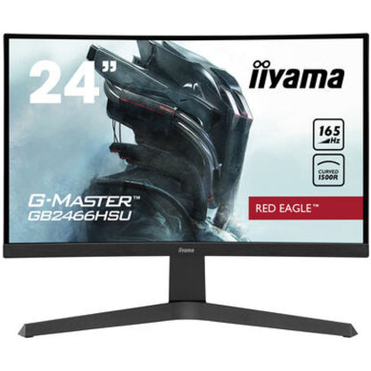 Monitor Iiyama 60,5 cm (23,8") GB2466HSU-B1 1920x1080 Curved Gaming 165Hz VA 1ms 2xHDMI DisplayPort 2xUSB2.0 HAS Zvočniki  FreeSync Premium