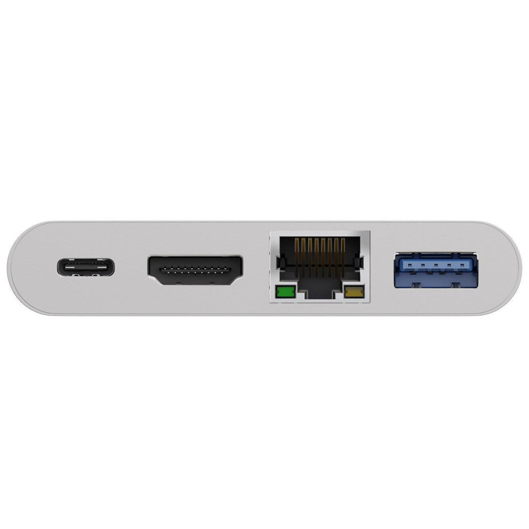 Priklopna postaja USB-C => HDMI ETH LAN 1x USB 3.0 1x USB-C PD 60W Goobay bel (62105)