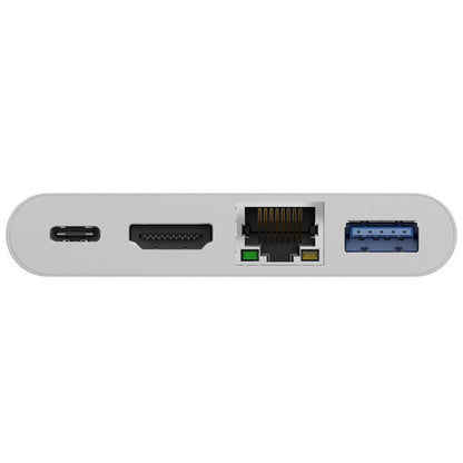 Priklopna postaja USB-C => HDMI ETH LAN 1x USB 3.0 1x USB-C PD 60W Goobay bel (62105)
