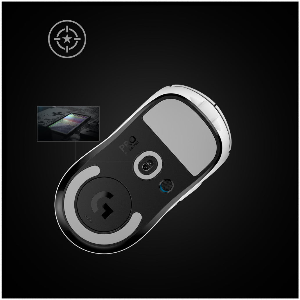 Gaming miška brezžična Logitech G PRO X Superlight, bela bel (910-005942)