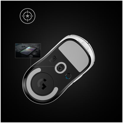 Gaming miška brezžična Logitech G PRO X Superlight, bela bel (910-005942)